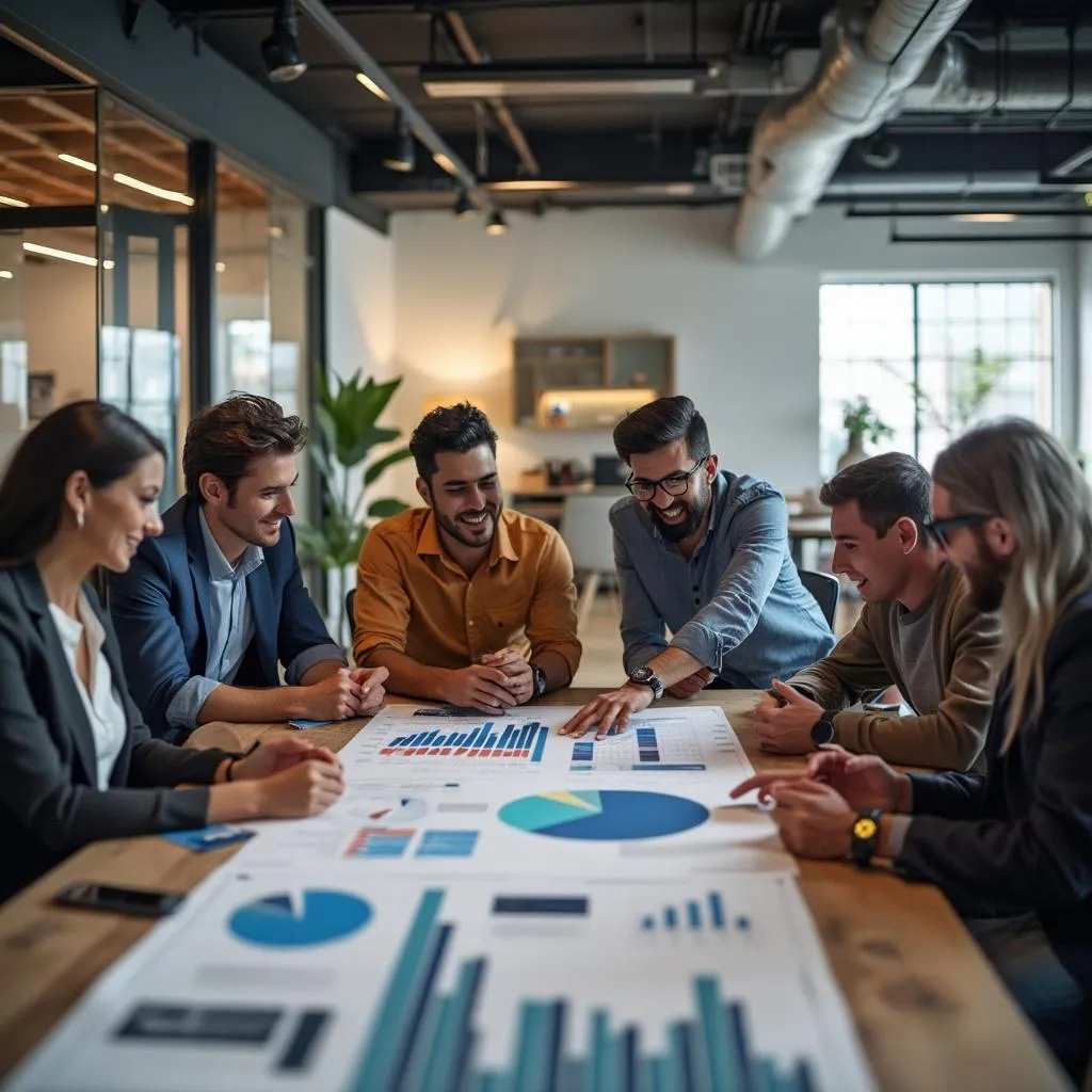 Equipo de FinanzasArg discutiendo estrategias financieras